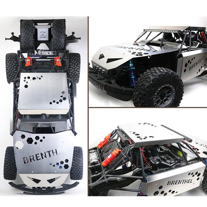 Body Shell Armor, Skid Plate Kit for Losi Super Baja Rey 1/6 (RVS) - upgraderc