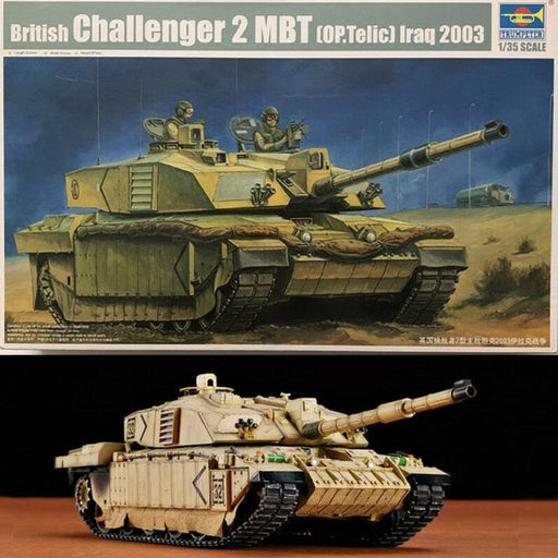 British Challenger 2 MBT Iraq M2003 Tank 1/35 Model (Plastic) Bouwset TRUMPETER 
