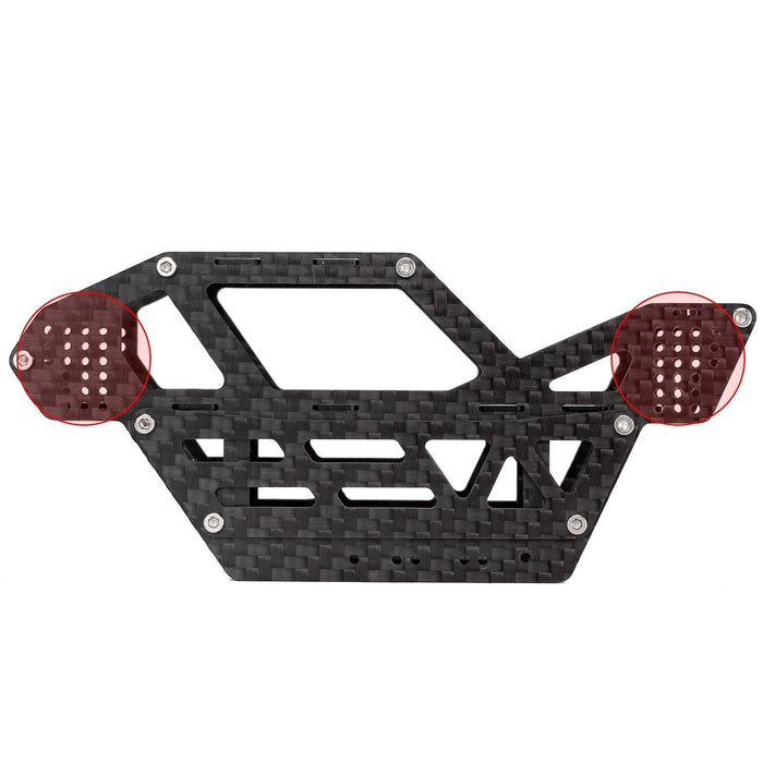 Buggy Roll Cage Chassis Kit for Axial SCX24 1/24 (Aluminium+Koolstofvezel) Onderdeel Injora 