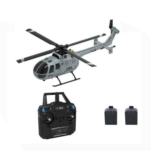C186 BO105 Helikopter RTF Helikopter upgraderc Grey 2 Battery RTF 