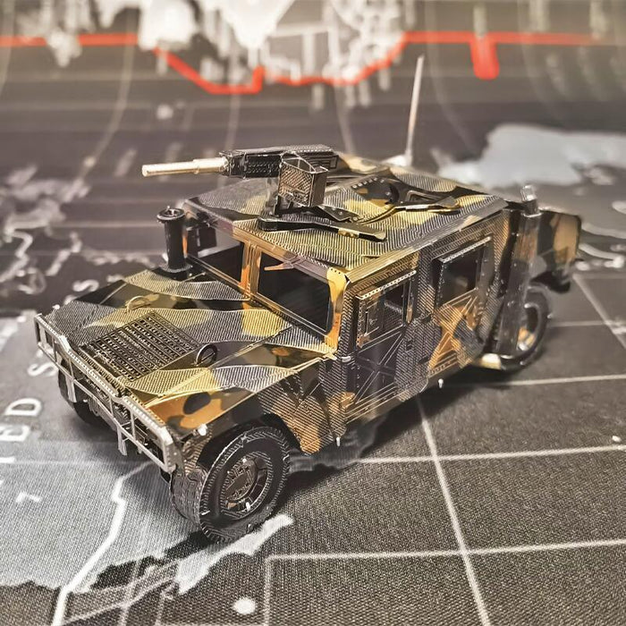 Camouflage Jeep 3D Model Puzzle (Metaal) - upgraderc
