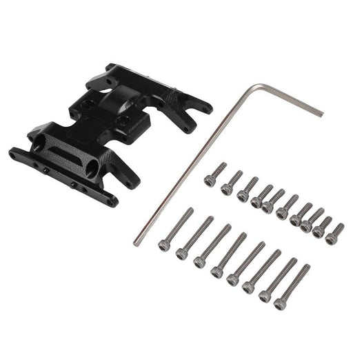 Center Gearbox Mount/Skid Plate for Axial SCX24 1/24 (Metaal) - upgraderc