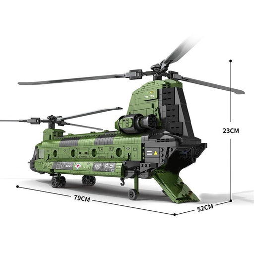 CH-47 Transport Helicopter Model Building Blocks (1622 stukken) - upgraderc