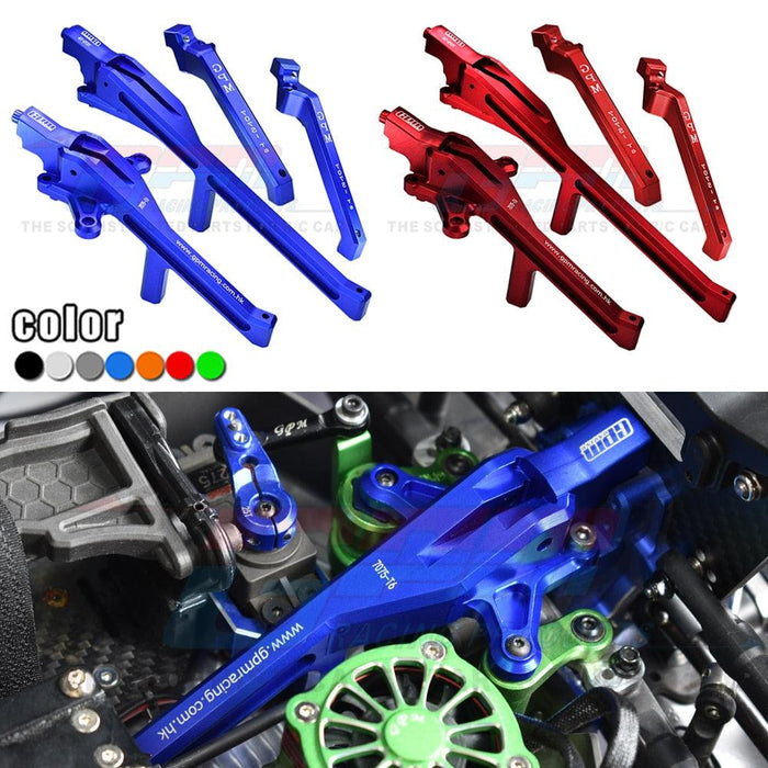Chassis Brace + Shock Tower Support Set for Traxxas Sledge 1/8 (Aluminium) 9520+ 9521 - upgraderc
