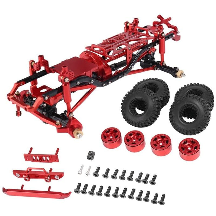 Chassis Frame Kit for Axial SCX24 AXI00002 1/24 (Aluminium) Onderdeel upgraderc 