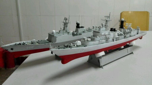 Chinese Navy Qingdao 113 Destroyer w/ Motor 1/350 Model (Plastic) Bouwset WSN 
