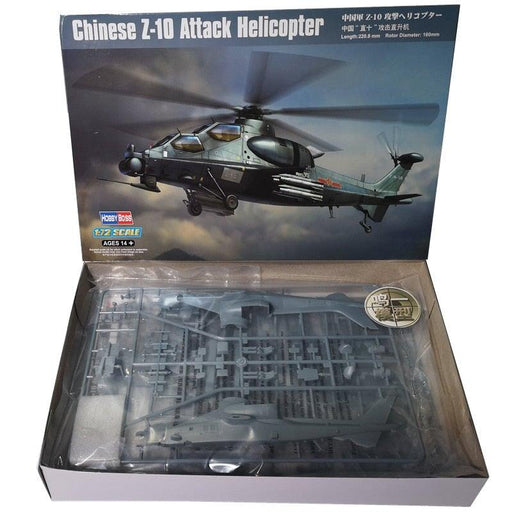 Chinese Z-10 1/72 Military Attack Helicopter Model (Plastic) Bouwset HobbyBoss 