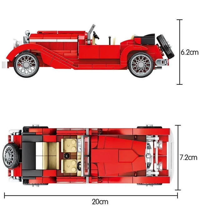 Classic Convertible Model Building Blocks (318 Stukken) - upgraderc