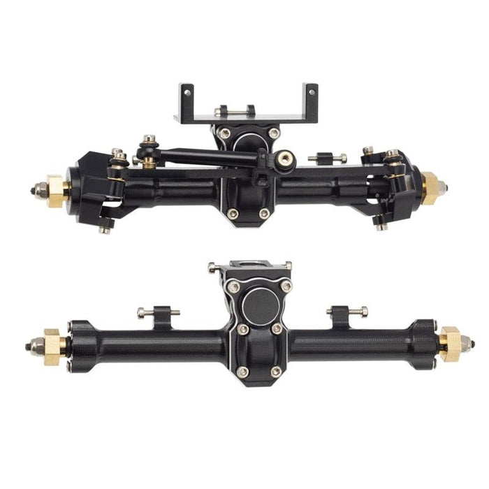 Complete 96mm Front/Rear Axle Set for Axial SCX24 1/24 (Metaal) - upgraderc