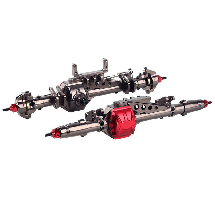 Complete Front/rear Axle Set for Axial 1/10 (Metaal) Onderdeel Injora YQCQ-03GL Both 