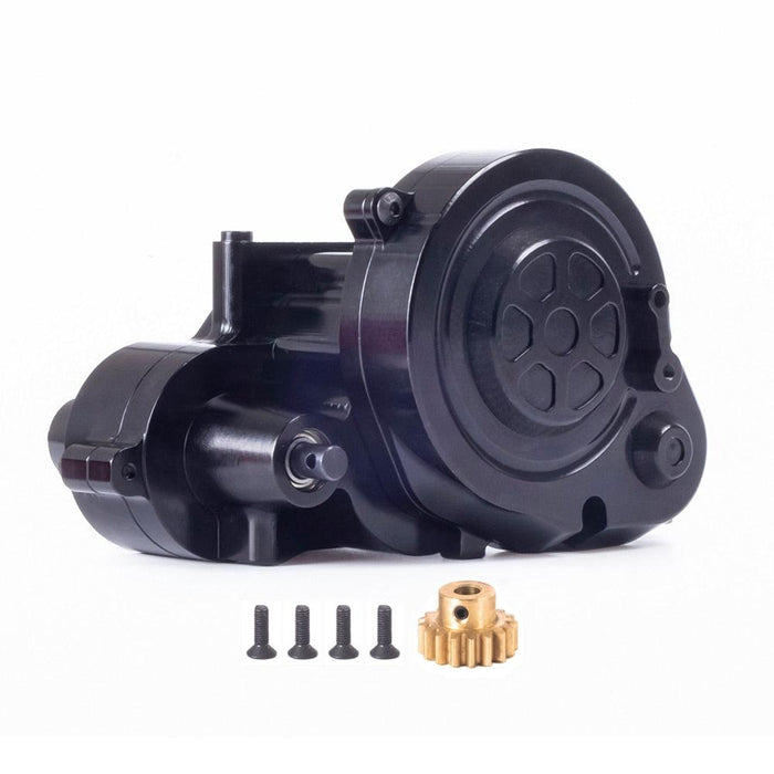Complete Transmission Gearbox w/ 17T Gear for Axial RBX10 (Aluminium) - upgraderc