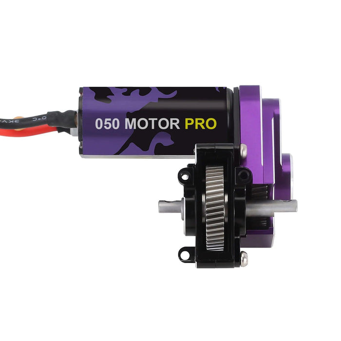 Complete Transmission w/ 050 Brushed Motor 50T for Axial SCX24 AX24 1/24 - upgraderc