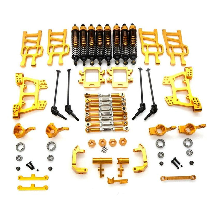 Complete Upgrade Parts Kit for HSP 1/10 (Aluminium) Onderdeel upgraderc Yellow 