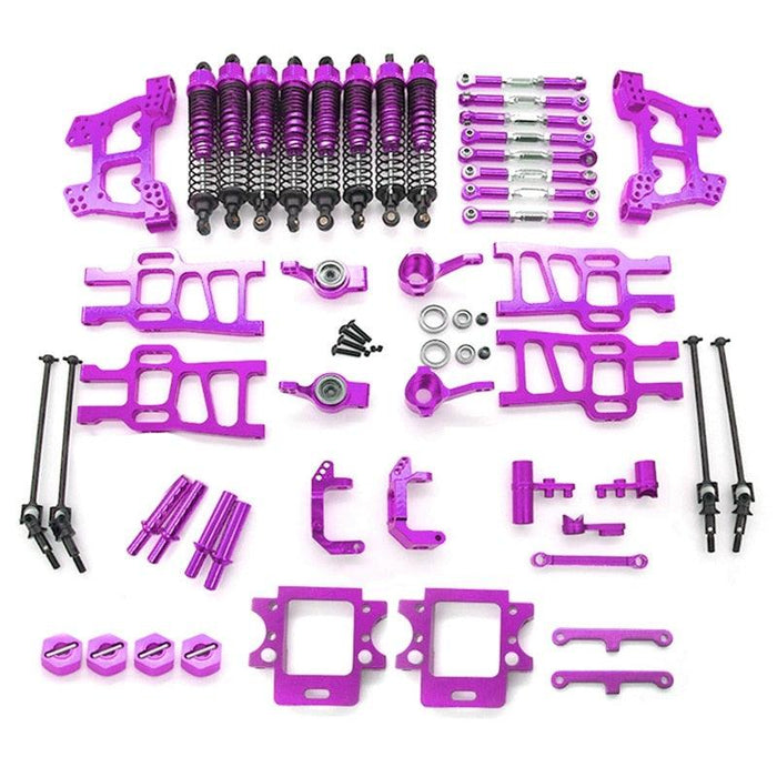 Complete Upgrade Parts Kit for HSP 1/10 (Aluminium) Onderdeel upgraderc Purple 