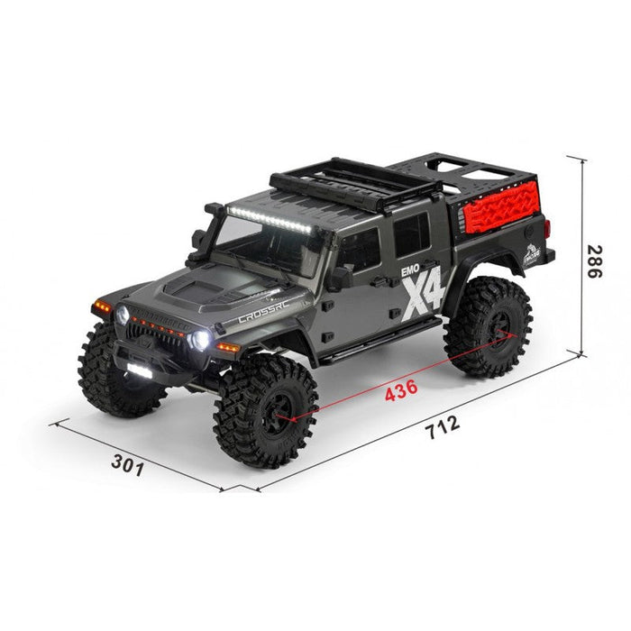 Cross RC EMO X4 1/8 Truck Crawler Kit (Grey)
