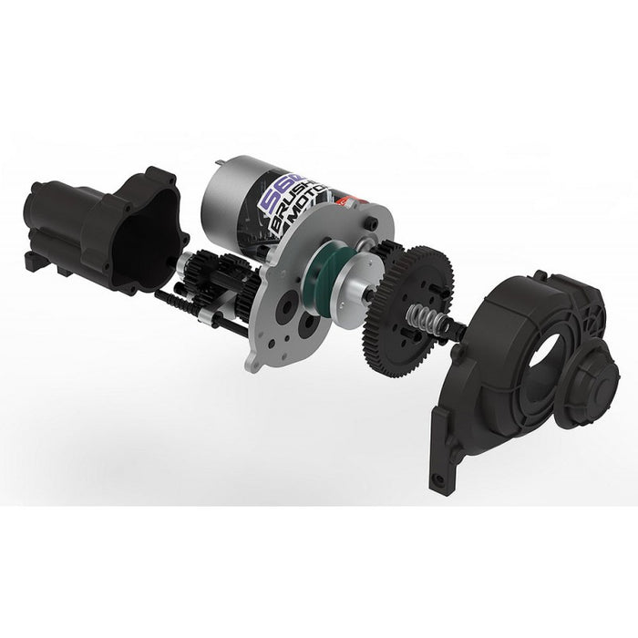 Cross RC EMO XL Bison 6x6 1/8 775 Camion Crawler Brossé PNP (Rouge)