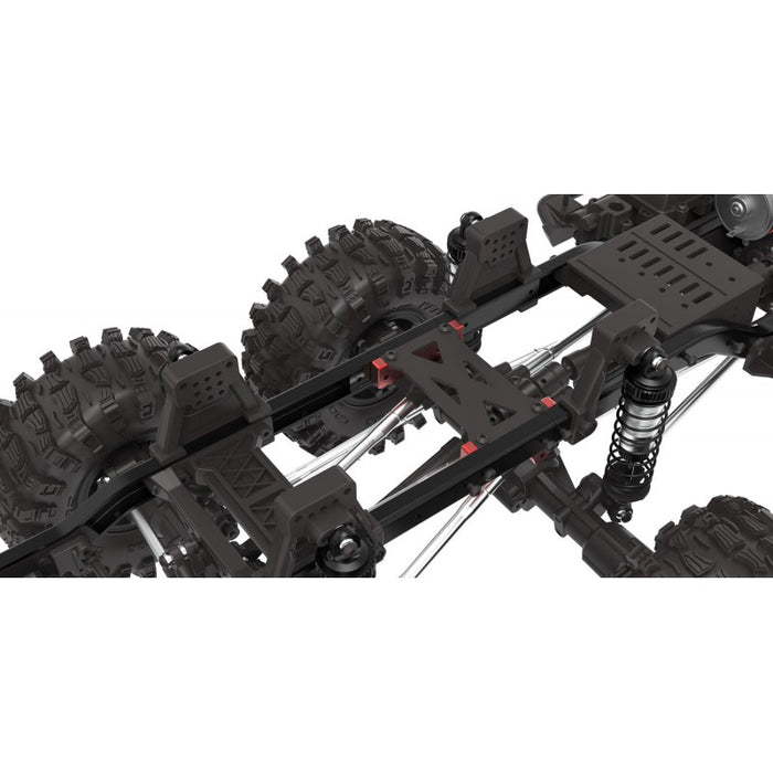 Cross RC EMO XL Bison 6x6 1/8 775 Camion Crawler Brossé PNP (Rouge)