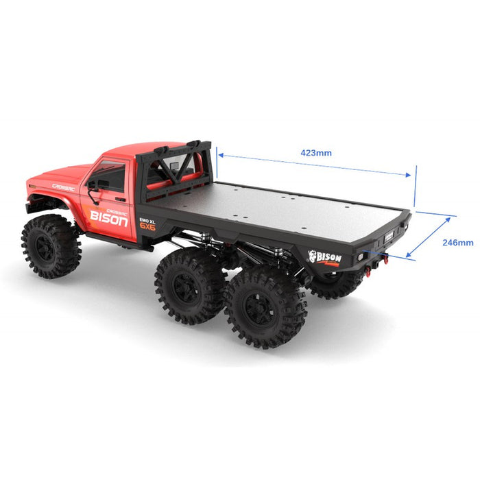 Cross RC EMO XL Bison 6x6 1/8 Truck Crawler Kit (Red)