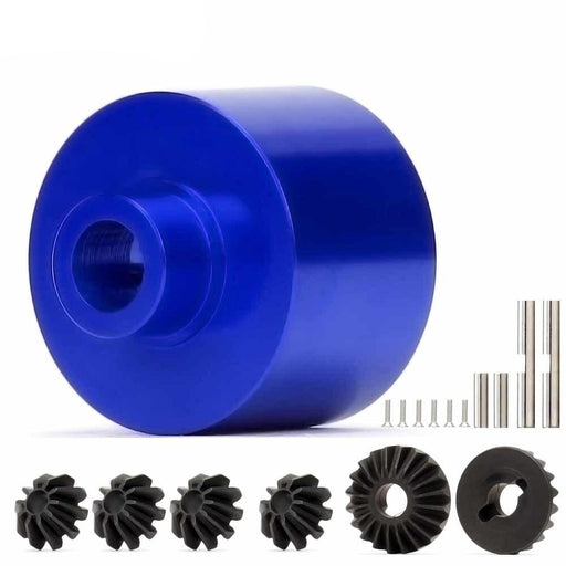 Diff Case Housing & Staal Bevel Gear Set for Losi 1/10 (Aluminium) LOS232004 Onderdeel New Enron BLUE 