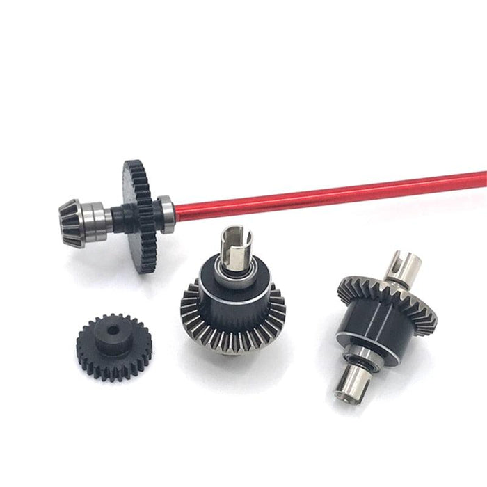 Differential Drive Assembly Motor Gear for WLtoys 1/12 (Metaal) Onderdeel upgraderc Red 