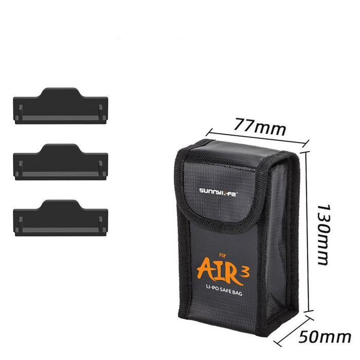 DJI Air 3 Battery Case Bag & Dust Plug - upgraderc