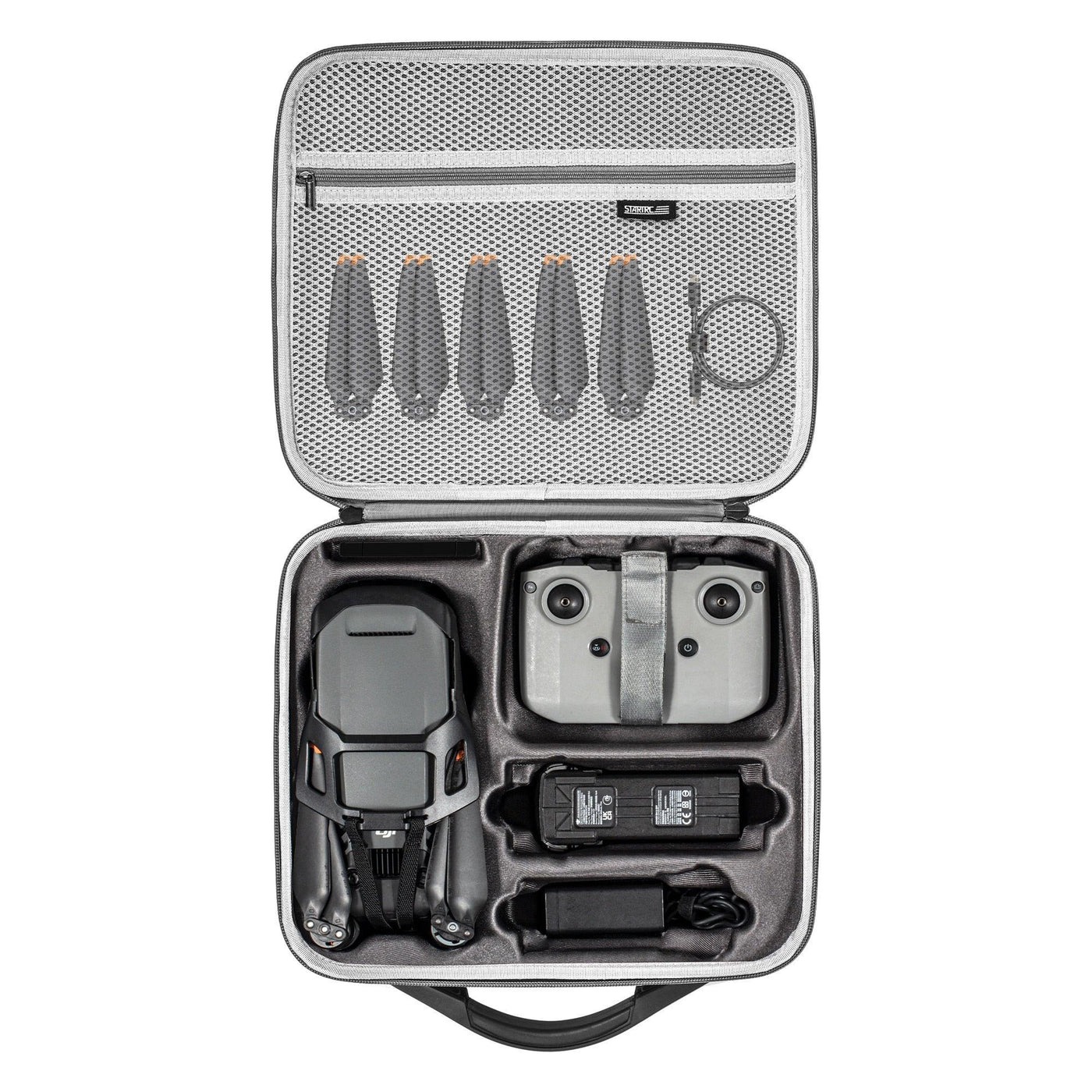 Sac De Transport Pour Drone DJI Neo 2 - En PU Et EVA, Dimensions 37 X 23,5 X 9 Cm - Avec Compartiments Pour Drone, Hub, Batteries