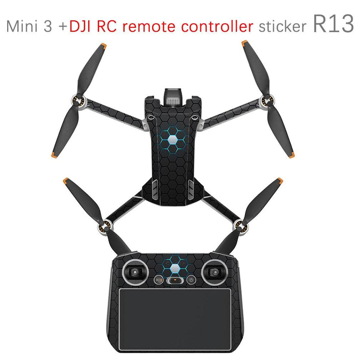 DJI Mini 3 Pro & Remote Control PVC Stickers - upgraderc