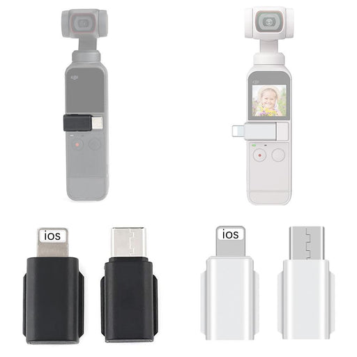 DJI Pocket 2 Type-C / iPhone Data Connector Adapter - upgraderc