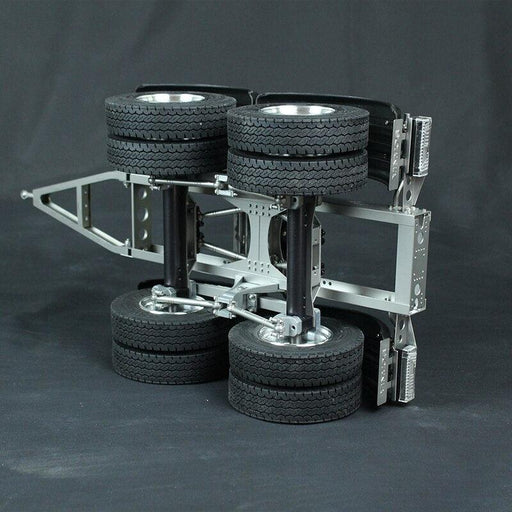 Double Axle Transfer To Towing Dolly for Tamiya Truck 1/14 (Metaal) - upgraderc