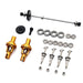 Drive Shaft Driving Gear Differential Set for Wltoys 1/28 (Metaal) Onderdeel upgraderc Yellow 