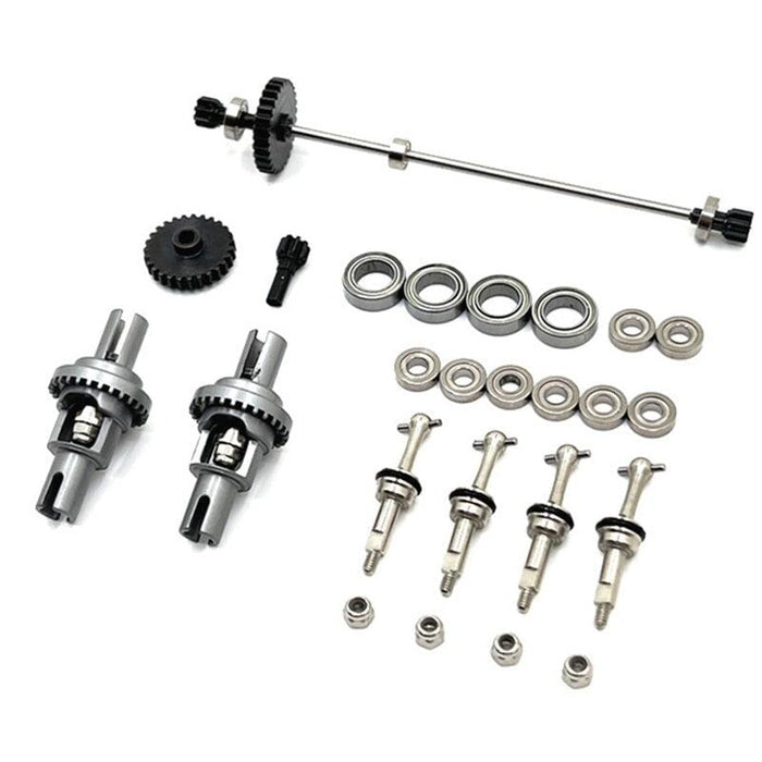 Drive Shaft Driving Gear Differential Set for Wltoys 1/28 (Metaal) Onderdeel upgraderc Light Grey 