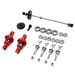 Drive Shaft Driving Gear Differential Set for Wltoys 1/28 (Metaal) Onderdeel upgraderc Red 