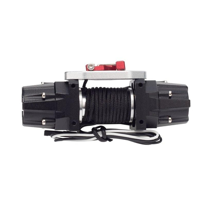 Dual Motor Large Load Capacity Winch w/ CH3 Cable for 1/10 Crawler (Metaal) Onderdeel upgraderc 