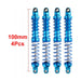 Dual spring Adjustable Shocks 1/10 (Metaal) 80/90/100/110/120mm Schokdemper Injora Blue 100mm 4pcs 