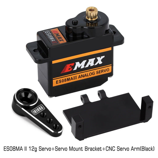 EMax ES08MA II 15T Mini Analog Servo Servo EMax Servo Mount Arm Set 