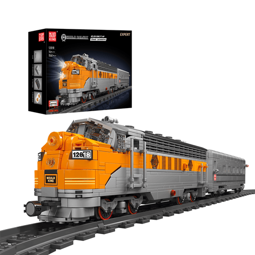 EMD F7 WP Diesel Locomotive Train Building Blocks (1541 Stukken) - upgraderc
