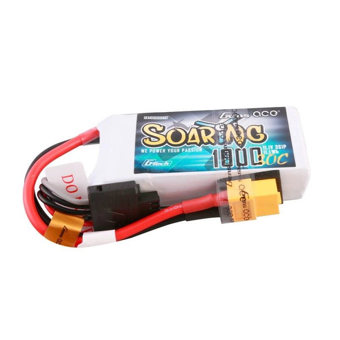 Gens Ace G-Tech Soaring 1000mAh 11.1V 30C 3S1P Lipo Battery (XT60)