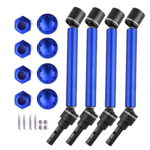 Extended Drive Shaft CVD w/ Hex & Nuts Set for Traxxas MAXX 2.0 1/10 (Metaal) - upgraderc
