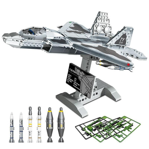 F-22 Raptor Fighter Airplane Model Building Blocks (626 stukken) - upgraderc