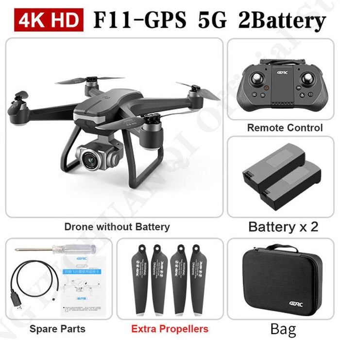 F11 PRO 4K HD Camera Drone Drone 4DRC F11-4K-2B-bag 