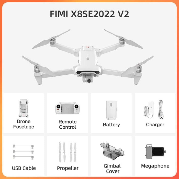 FIMI X8SE 2022 V2 4K Camera Drone Drone FIMI V2 megaphone 