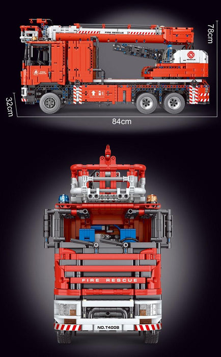 Fire Rescue T4008 Blocks Vehicle (4629 stukken) - upgraderc
