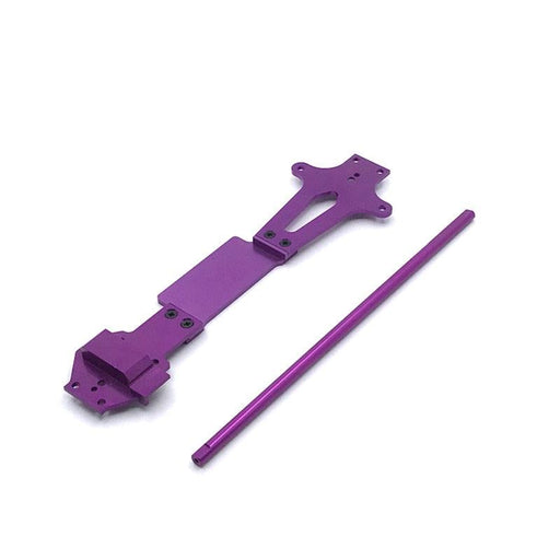 Floor Plate & Central Drive Shaft for WLtoys 1/14 (Metaal) Onderdeel upgraderc Purple 