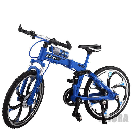 Foldable Mountain Bike Decoratie for Crawler 1/10 (Metaal) Onderdeel Injora A Blue 