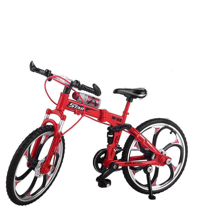 Foldable Mountain Bike Decoratie for Crawler 1/10 (Metaal) Onderdeel Injora A Red 