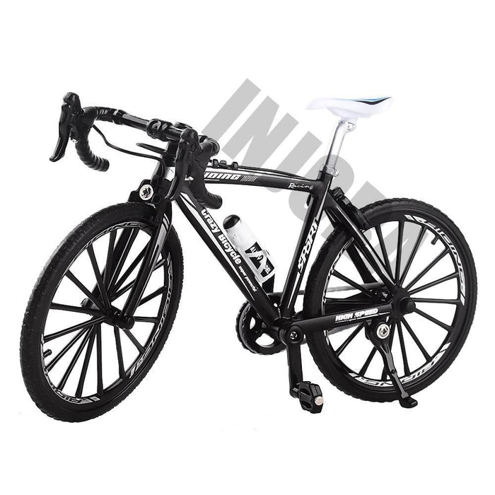 Foldable Mountain Bike Decoratie for Crawler 1/10 (Metaal) Onderdeel Injora B Black 