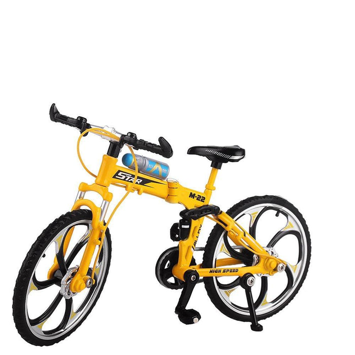 Foldable Mountain Bike Decoratie for Crawler 1/10 (Metaal) Onderdeel Injora A Yellow 