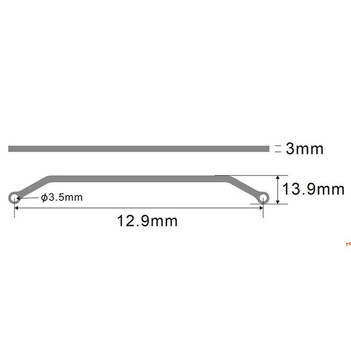 Front Axle Spacer Rod for Tamiya Truck 1/14 (RVS) - upgraderc