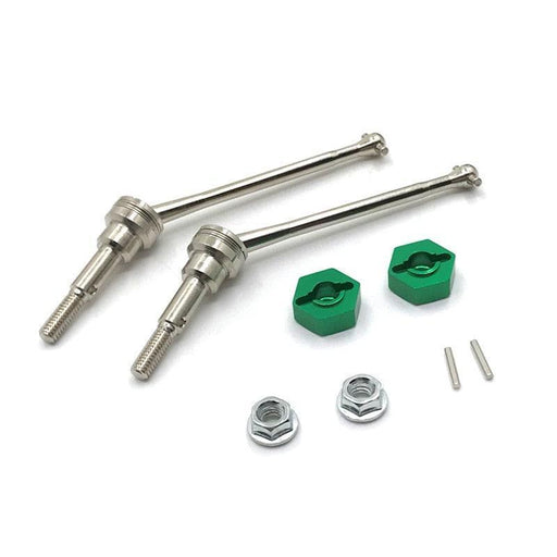 Front Drive Shaft & Coupler Set for WLtoys 1/12 (Metaal) Onderdeel upgraderc Green 