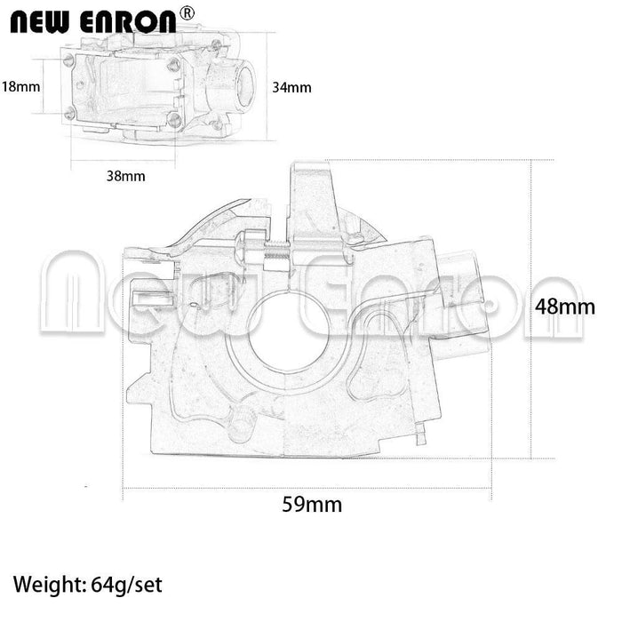 Front Gearbox for Traxxas 1/10 (Aluminium) 6881 - upgraderc